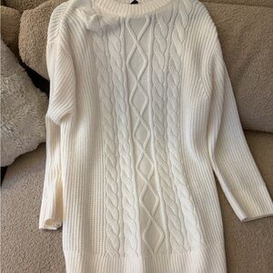 H&M Cream Cable Knit Sweater